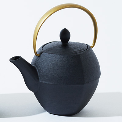 南部鉄瓶 ティーポット スクエア ゴールド