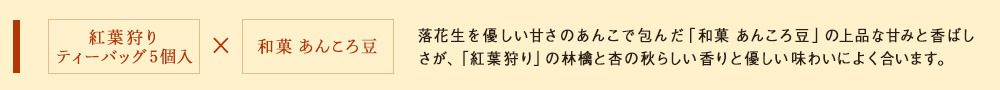 紅葉狩りとあんころ豆