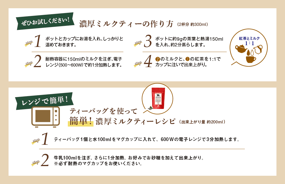 濃厚ミルクティーの作り方