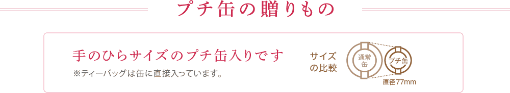 プチ缶の贈りもの