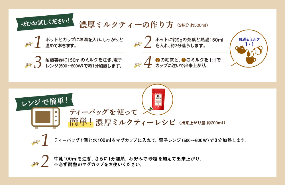 濃厚ミルクティーの作り方