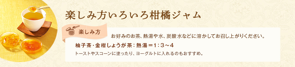 楽しみ方いろいろ柑橘ジャム