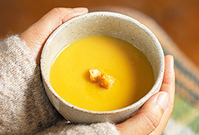 北海道の温もりを ヴィラ ルピシアのスープ
