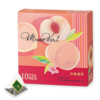 白桃煎茶 ティーバッグ 10個限定デザインBOX入