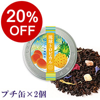 【ボンマルシェ】琉球トロピカル プチ缶（定番デザインラベル）×2  